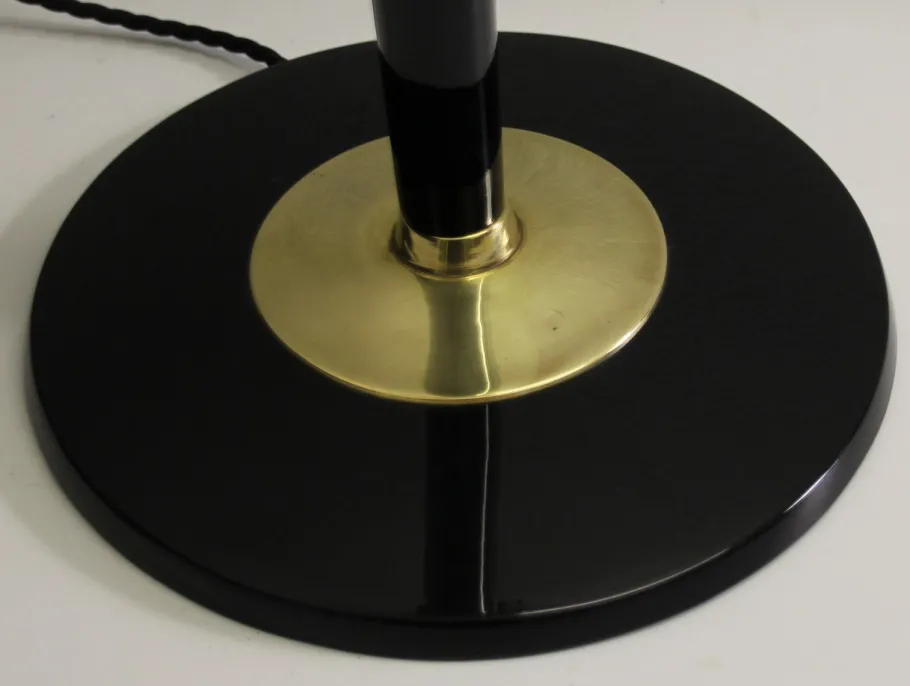 New Pamono French Art Deco Table Lamp in Brass from Mazda, 1950s