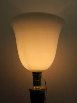 New Pamono French Art Deco Table Lamp in Brass from Mazda, 1950s