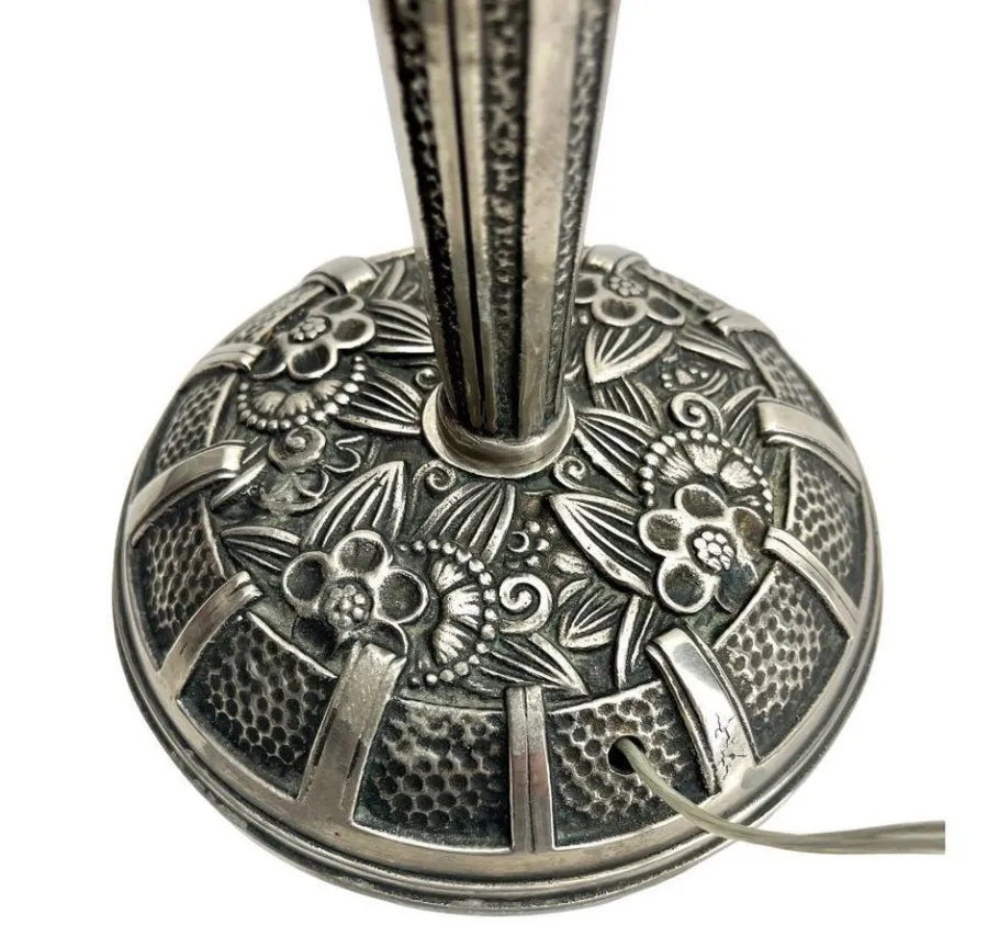 Hot Pamono French Art Deco Table Lamp attributed to Léon Hugue, 1929