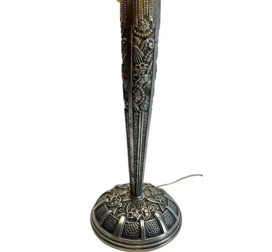Hot Pamono French Art Deco Table Lamp attributed to Léon Hugue, 1929