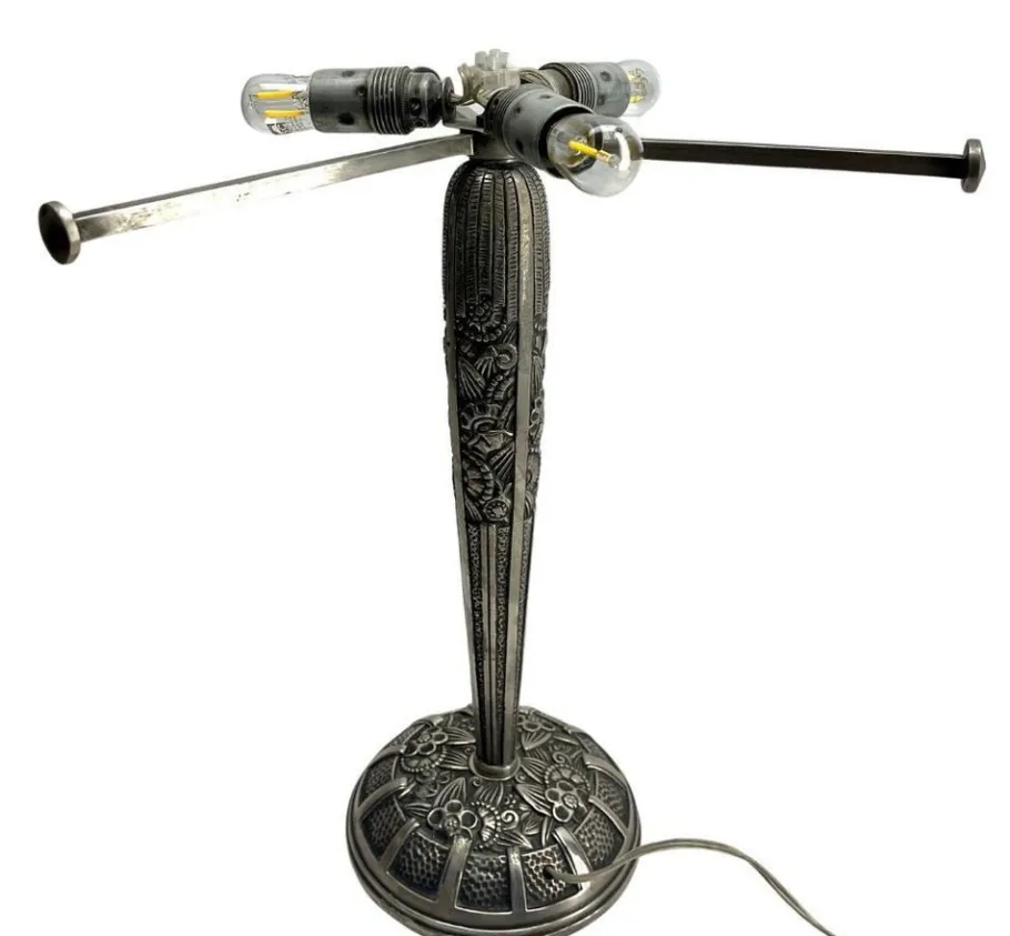 Hot Pamono French Art Deco Table Lamp attributed to Léon Hugue, 1929