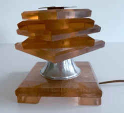 New Pamono French Art Deco Table Lamp from Maison Desny, 1930s