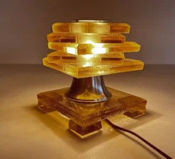 New Pamono French Art Deco Table Lamp from Maison Desny, 1930s