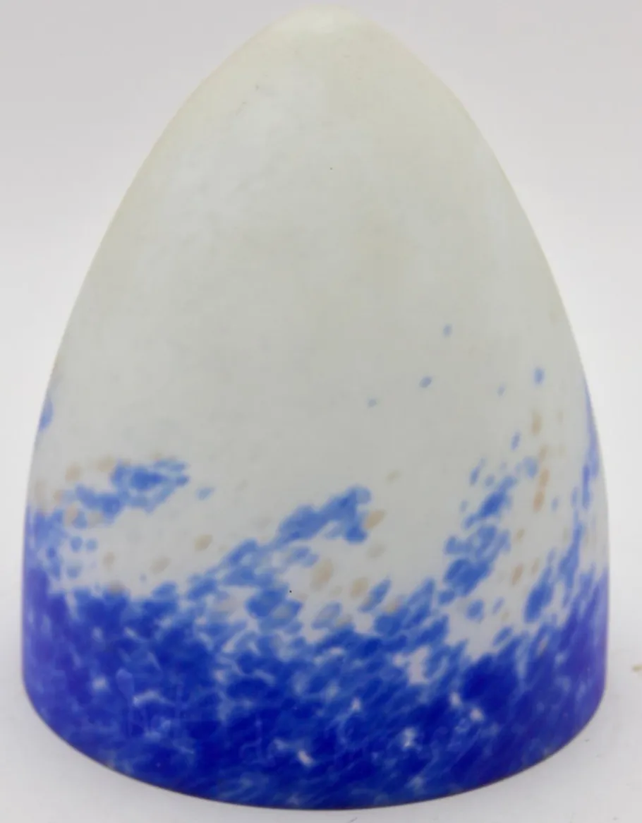 Sale Pamono French Art Deco Wrought Iron Lamps with Glass Shades, Set of 2