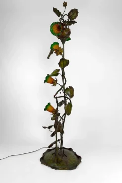 Sale Pamono French Art Nouveau Heron Floor Lamp, 1890s