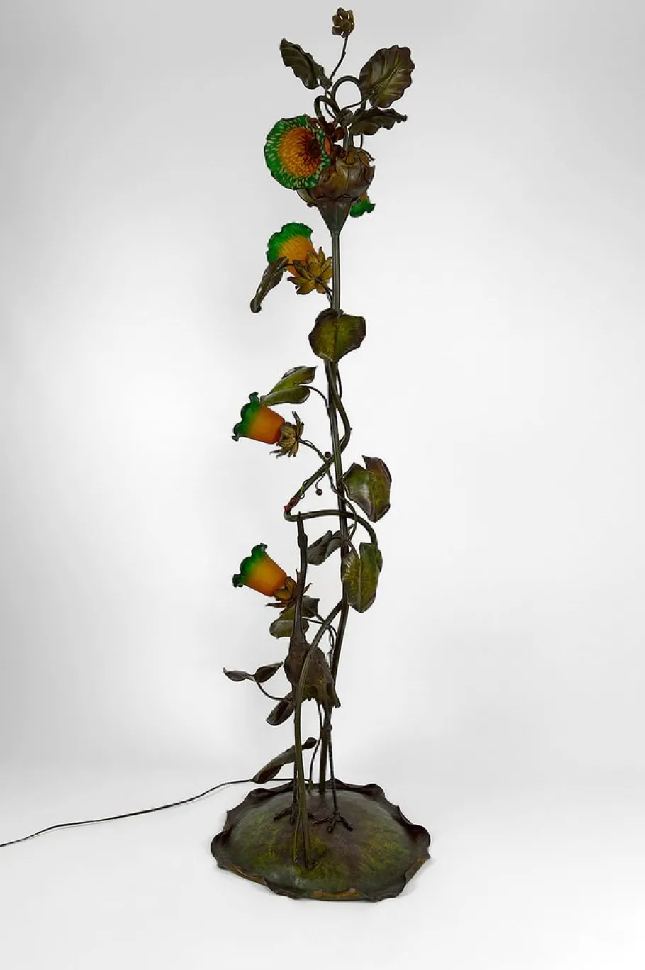 Sale Pamono French Art Nouveau Heron Floor Lamp, 1890s
