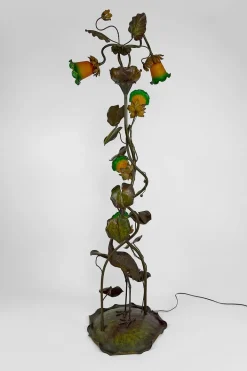 Sale Pamono French Art Nouveau Heron Floor Lamp, 1890s