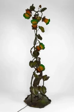 Sale Pamono French Art Nouveau Heron Floor Lamp, 1890s