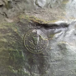 Discount Pamono French Art Nouveau Table Lamp with Bronze Figure of Auguste Moreau and Glass Lampshades