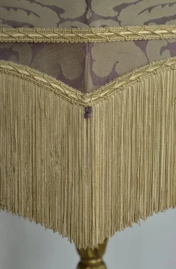 Discount Pamono French Baroque Style Boudoir Standard Floor Lamp in Giltwood with Tassel Fringe, 1930s