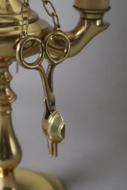 Online Pamono French Bouillotte Brass Table Lamp, 1970s