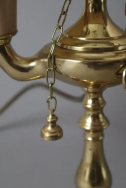 Online Pamono French Bouillotte Brass Table Lamp, 1970s