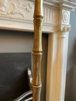 Outlet Pamono French Brass Faux Bamboo Floor Lamp, 1960s