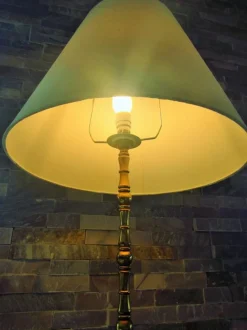 Clearance Pamono French Brass Floor Lamp from Maison Baguès, 1950s