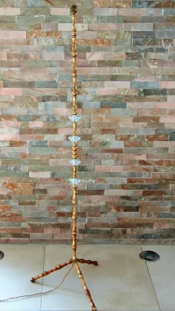 Clearance Pamono French Brass Floor Lamp from Maison Baguès, 1950s