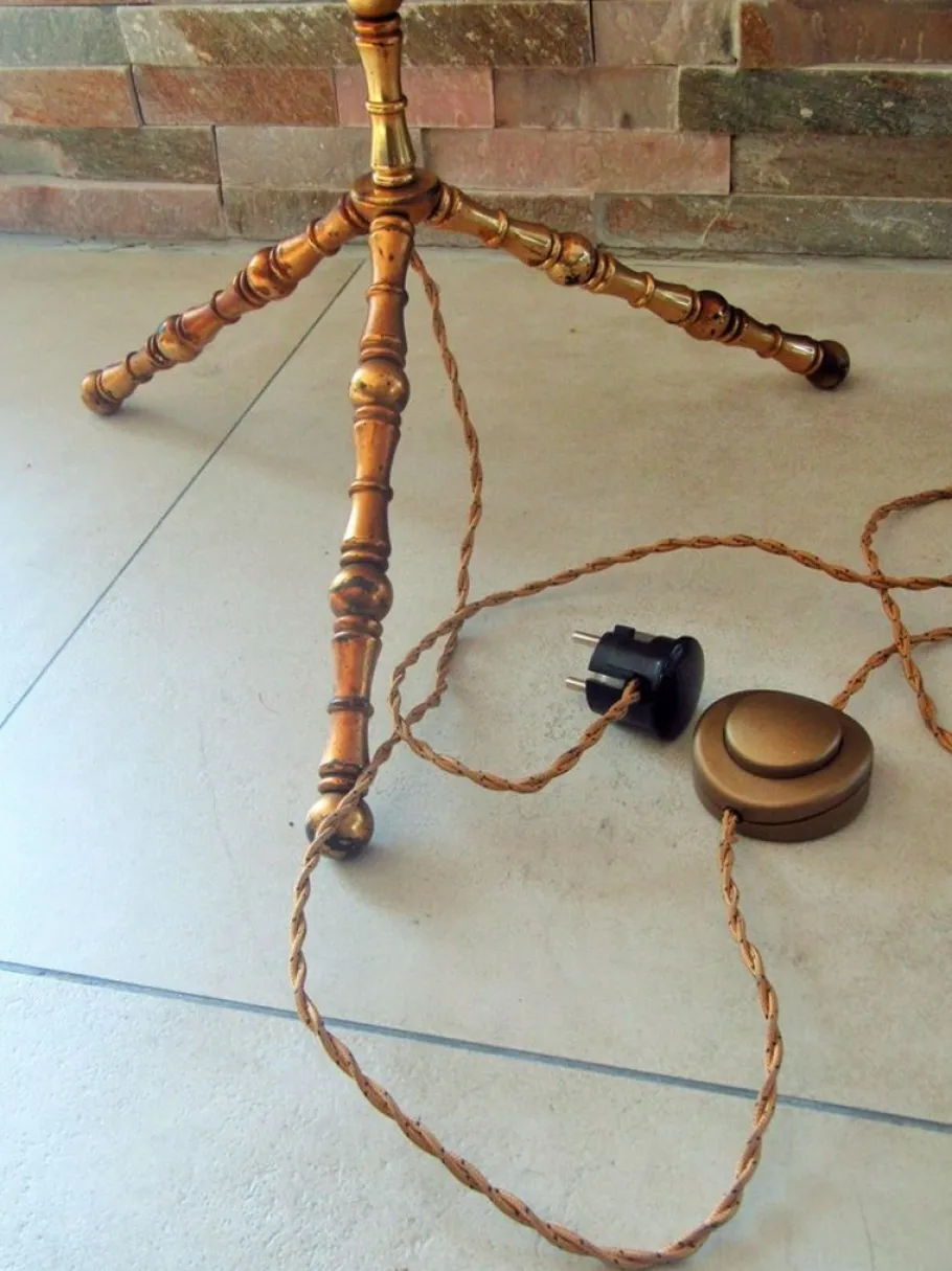 Clearance Pamono French Brass Floor Lamp from Maison Baguès, 1950s