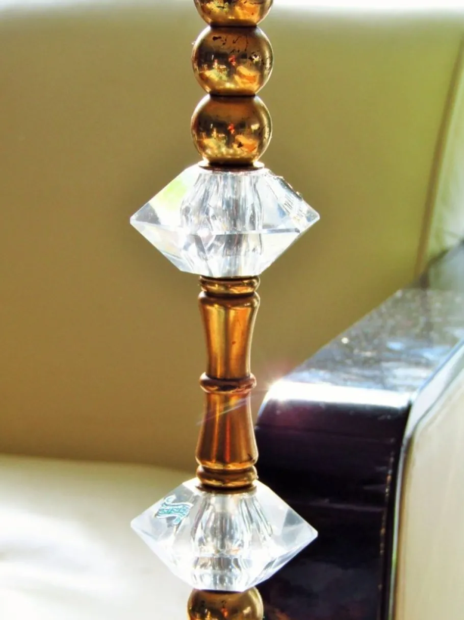 Clearance Pamono French Brass Floor Lamp from Maison Baguès, 1950s