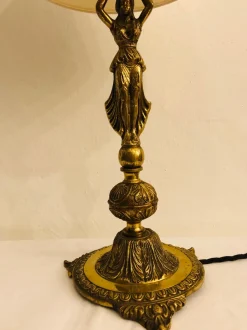 Hot Pamono French Brass Lamp, 1950s