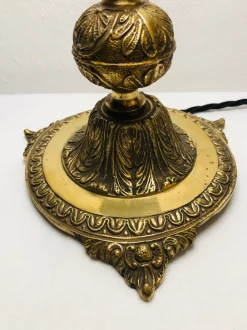 Hot Pamono French Brass Lamp, 1950s