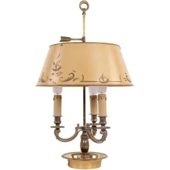 Online Pamono French Bronze Bouillotte Lamp, 19th Century