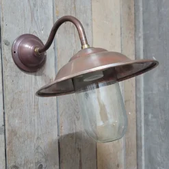 Outlet Pamono French Classic Copper Outdoor Barn Light Lamp