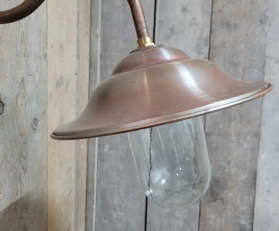 Outlet Pamono French Classic Copper Outdoor Barn Light Lamp