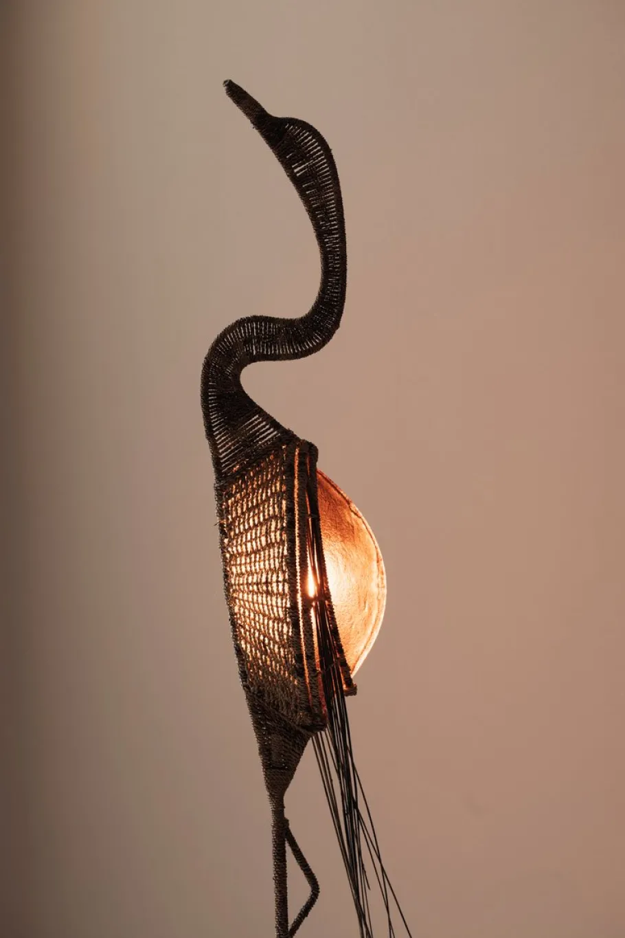 Outlet Pamono French Crane Bird Floor Lamp, 1970s