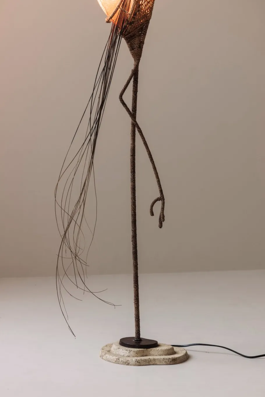 Outlet Pamono French Crane Bird Floor Lamp, 1970s