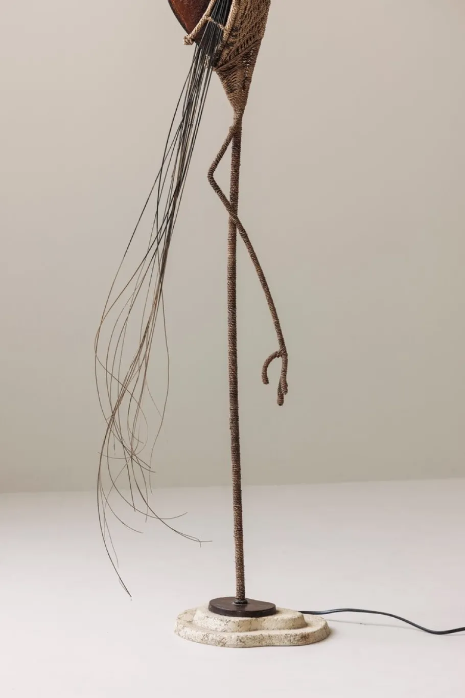 Outlet Pamono French Crane Bird Floor Lamp, 1970s