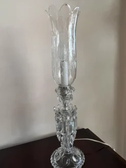 Pamono French Crystal Lamp from Baccarat, 1990