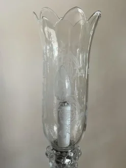 Pamono French Crystal Lamp from Baccarat, 1990