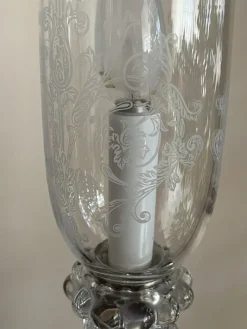 Pamono French Crystal Lamp from Baccarat, 1990