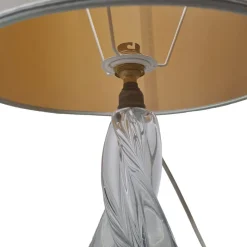 Hot Pamono French Crystal Table Lamp by Baccarat, 1950s