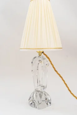 Online Pamono French Daum Crystal Glass Table Lamp, 1960s