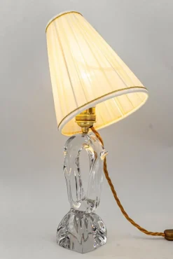 Online Pamono French Daum Crystal Glass Table Lamp, 1960s
