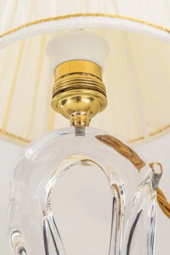 Online Pamono French Daum Crystal Glass Table Lamp, 1960s