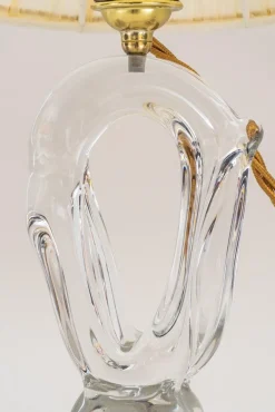 Online Pamono French Daum Crystal Glass Table Lamp, 1960s