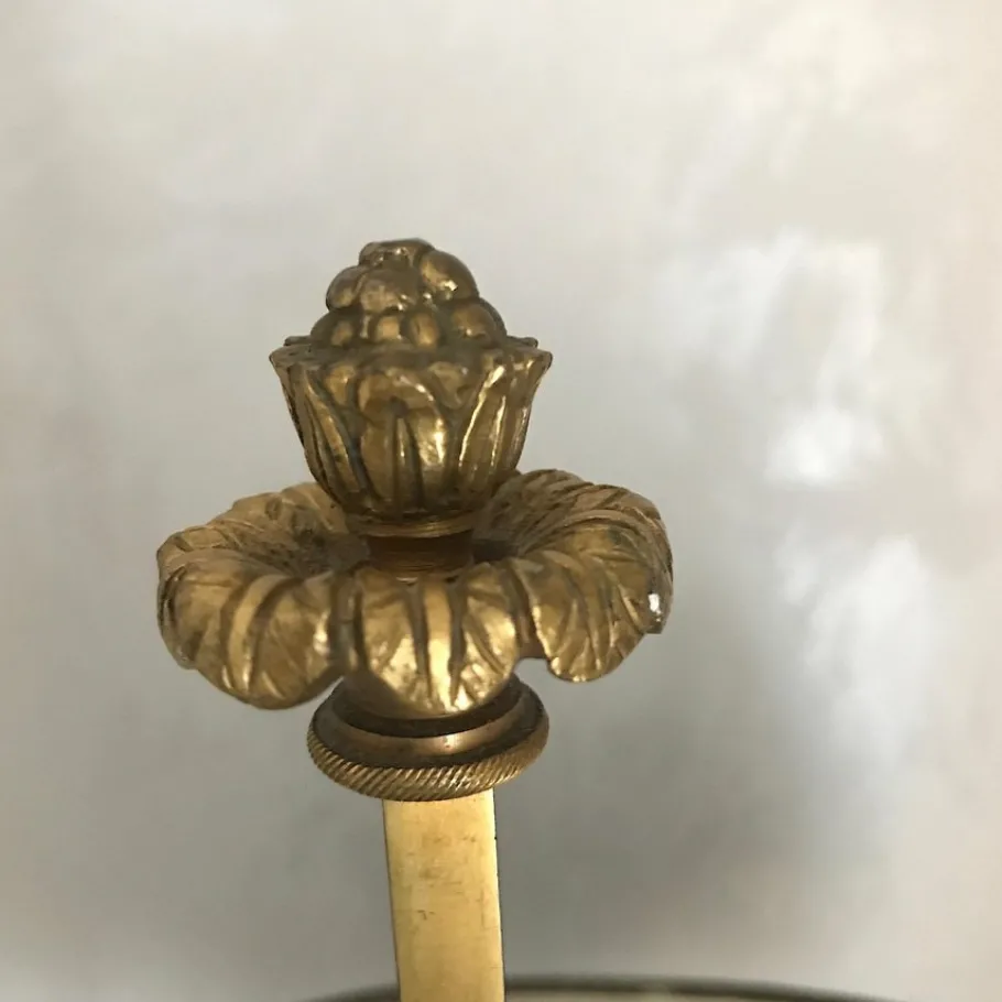 New Pamono French Empire Gilt Bronze Two-Arm Bouillotte Table Lamps, 1815, Set of 2