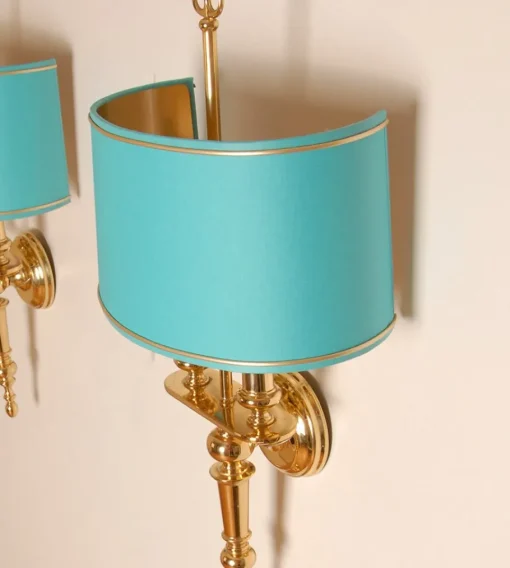 Best Pamono French Empire Style Bouillotte Wall Sconces from Versace, 1980s, Set of 2