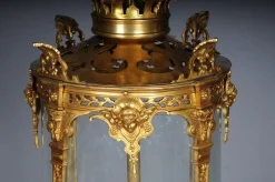 Online Pamono French Fire Bronze & Brass Lantern Hanging Light