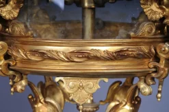 Online Pamono French Fire Bronze & Brass Lantern Hanging Light