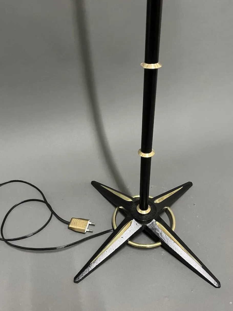 New Pamono French Floor Lamp by Jacques Adnet, 1950s