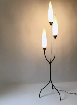 Discount Pamono French Floor Lamp from Maison Lunel, 1950