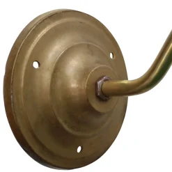 Clearance Pamono French Green Enamel and Brass Wall Lamp