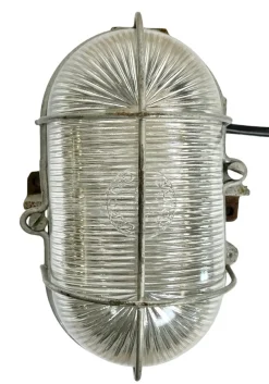 New Pamono French Industrial Cast Iron Wall Lamp from Electro Fonte, Paris, 1960s