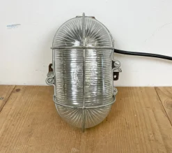 New Pamono French Industrial Cast Iron Wall Lamp from Electro Fonte, Paris, 1960s