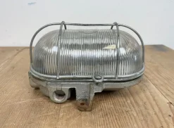 New Pamono French Industrial Cast Iron Wall Lamp from Electro Fonte, Paris, 1960s