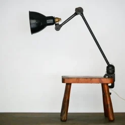 Outlet Pamono French Industrial No. 201 Clamp Lamp by Bernard-Albin Gras, 1930s