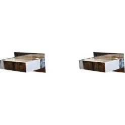 Sale Pamono French Minimalist Stainless Steel Wall Sconces, 1980s, Set of 2