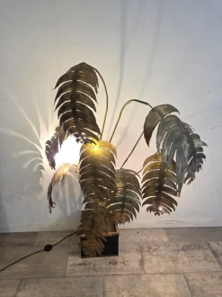 Discount Pamono French Monstera Floor Lamp from Maison Jansen, 1975